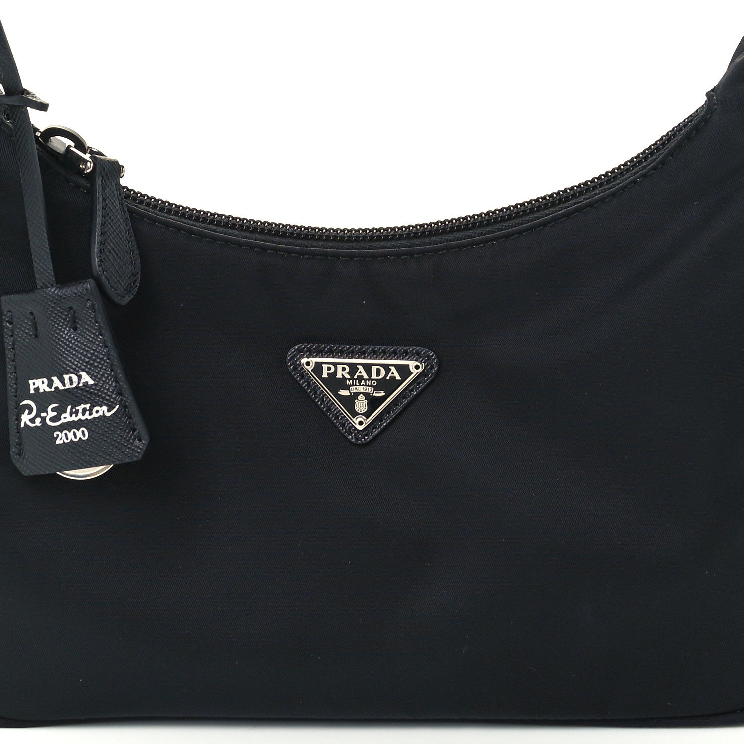 Prada Tessuto Nylon Mini Re-Edition 2000 Bag Black 10 of 13