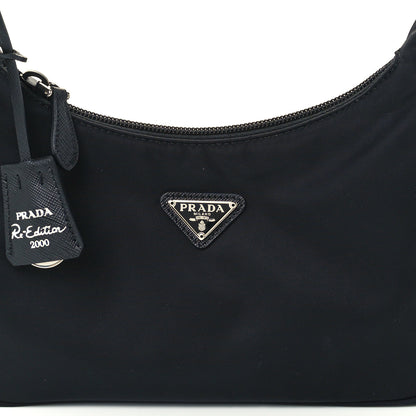 Prada Tessuto Nylon Mini Re-Edition 2000 Bag Black 10 of 13