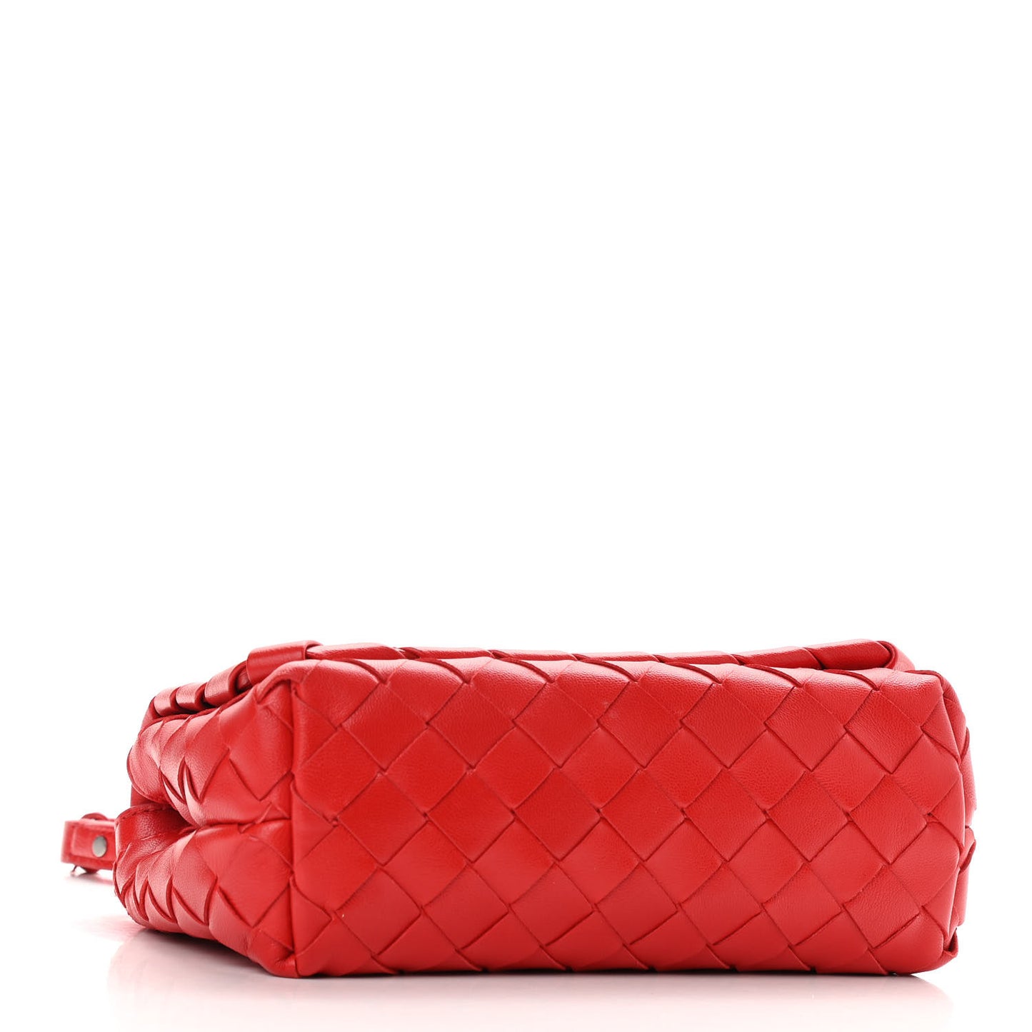Nappa Intrecciato Mini Crossbody Red