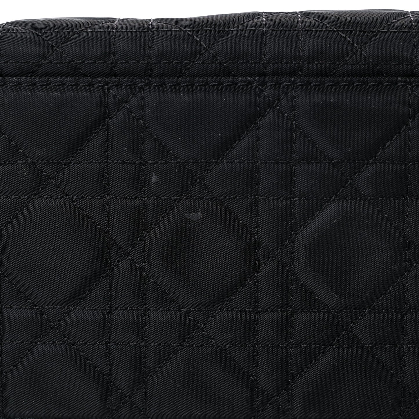 Nylon Cannage Medium Lady Dior Black