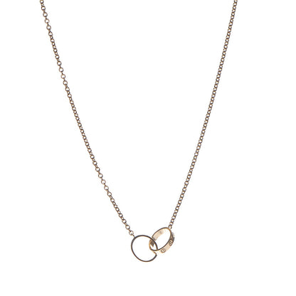 Cartier 18K Yellow Gold Interlocking LOVE Necklace 1 of 10