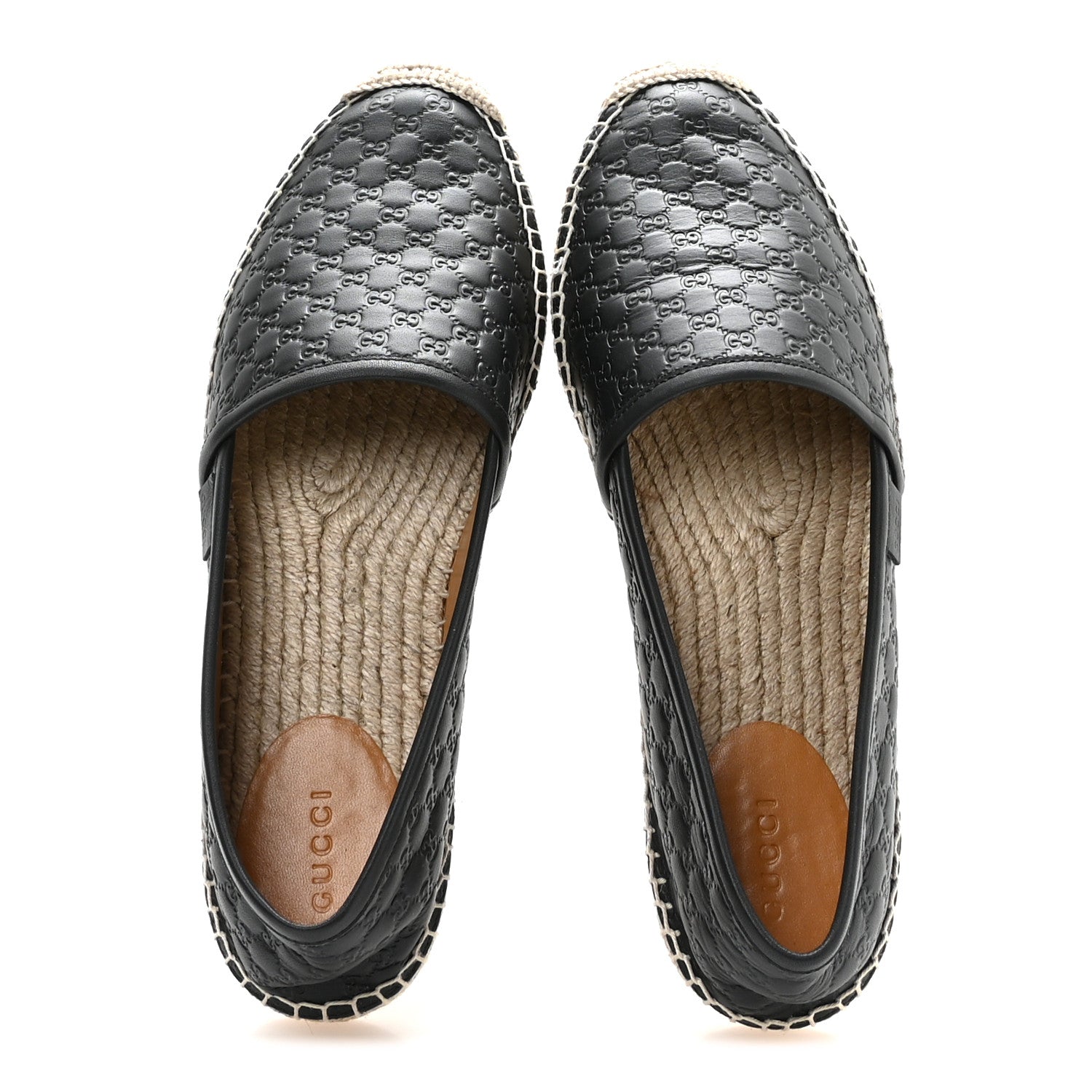 Gucci Microguccissima Signature Espadrilles 38.5 Black 3 of 9