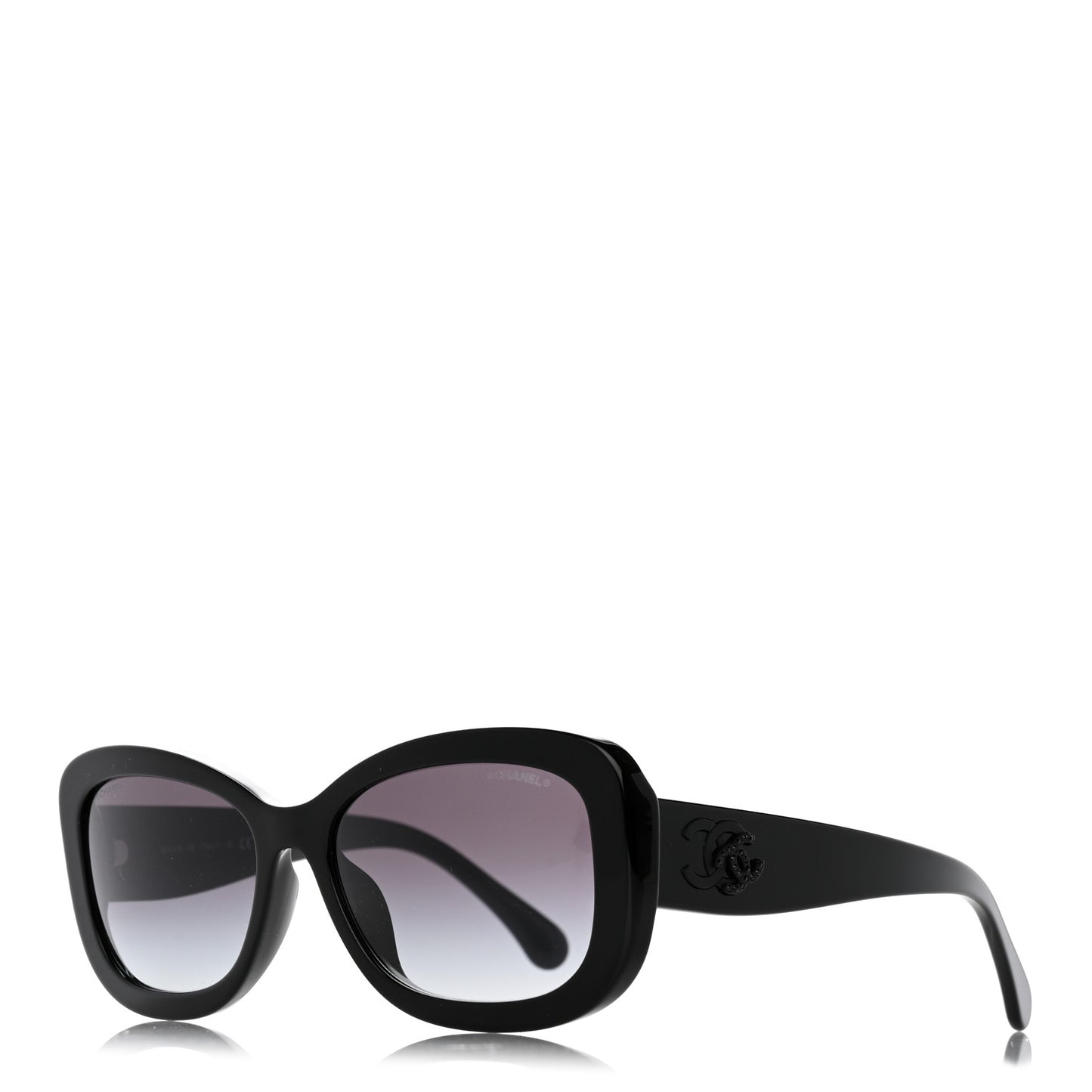 Acetate Rectangle CC Sunglasses 5468-B-A Black