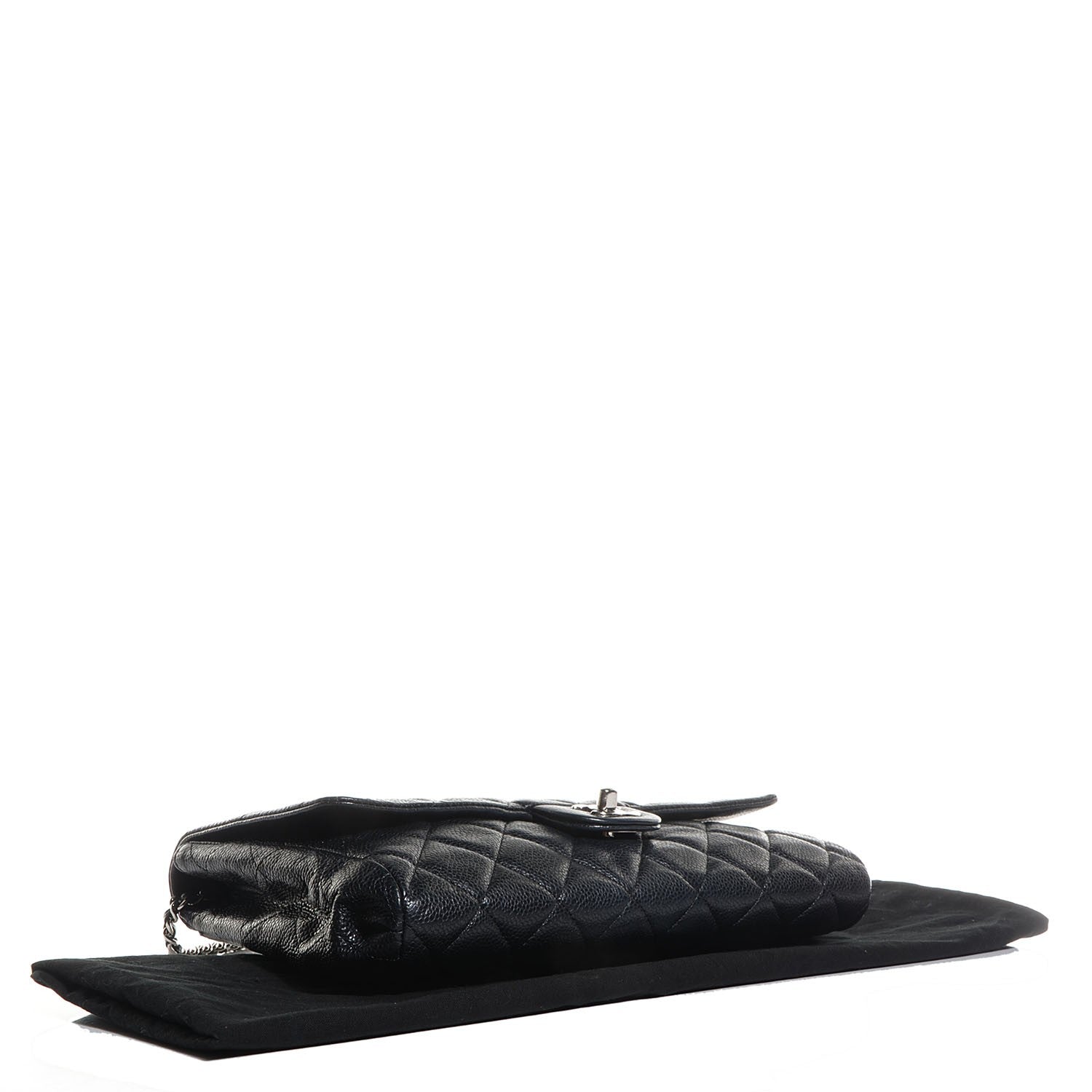 Chanel Caviar Quilted Clutch With Chain Flap Black 4 of 16