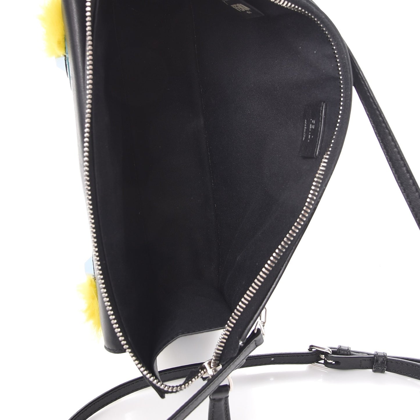 Vitello Dolce Fox Elaphe Ayers Hypnoteyes Min 2Jours Pouch Black Giallo Multicolor