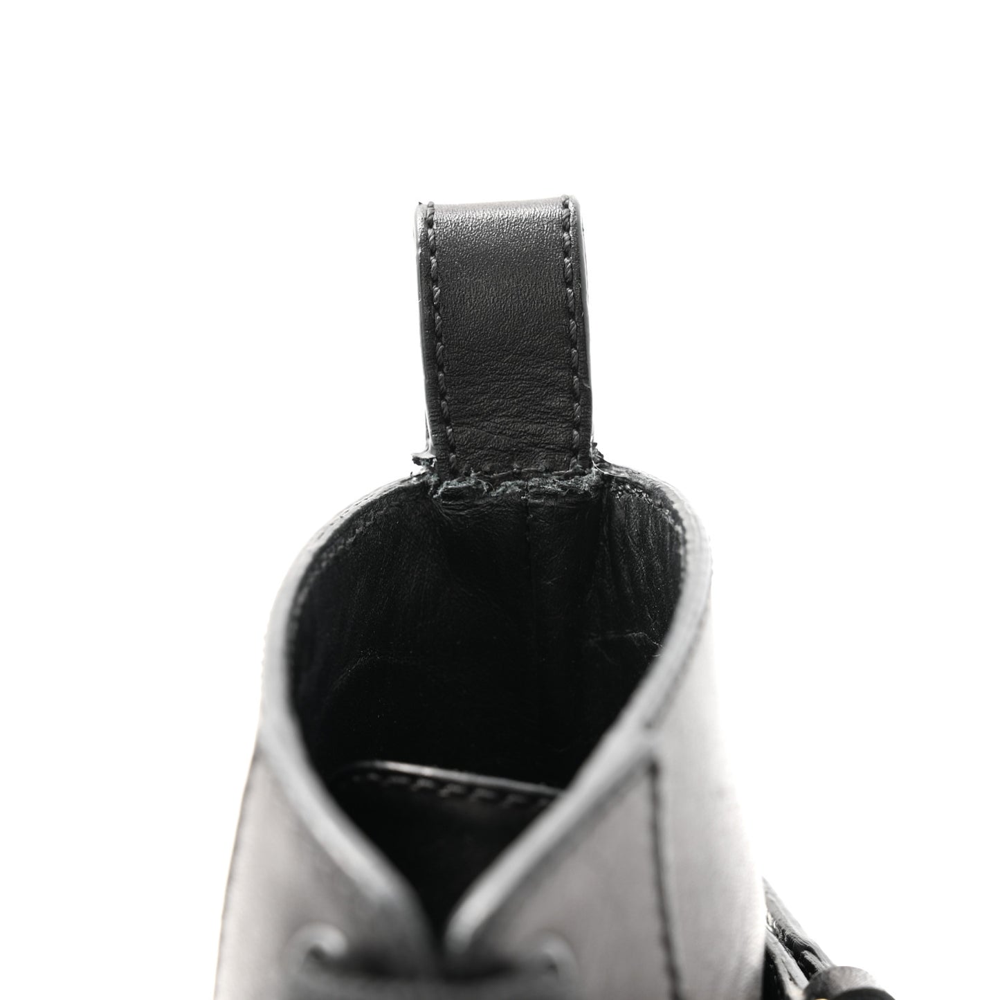 Calfskin Womens VLOGO 35mm Combat Boots 38.5 Black