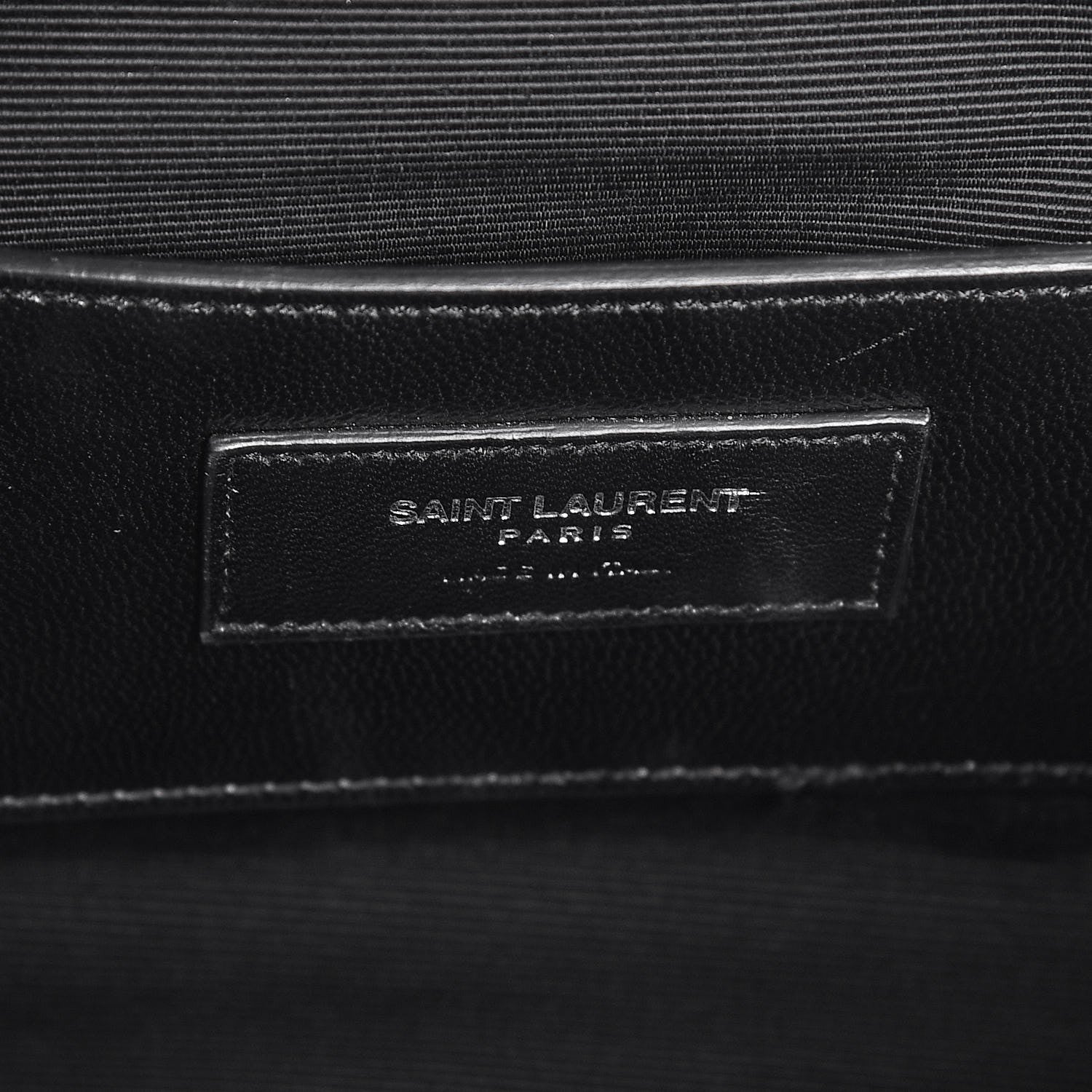Saint Laurent Sheepskin Matelasse Chevron Monogram Large College Satchel Black 10 of 11