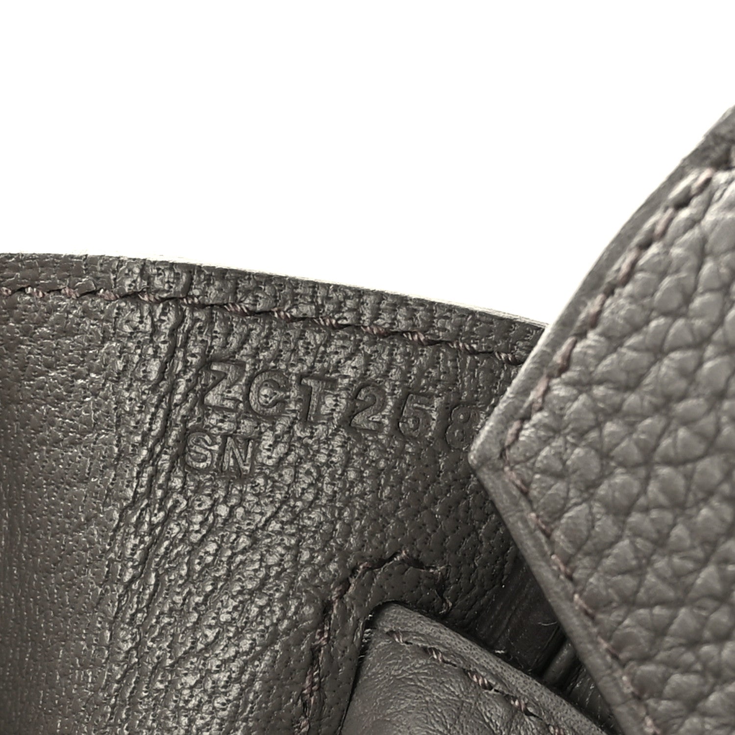 Hermes Togo Birkin 25 Etain 6 of 12