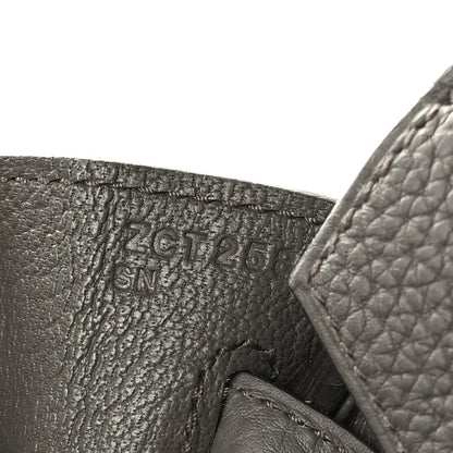 Hermes Togo Birkin 25 Etain 6 of 12