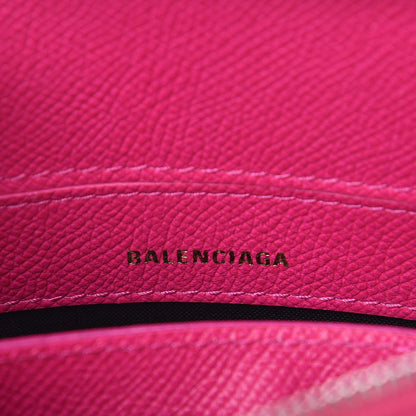 Balenciaga Signature Grained Calfskin Logo XXS Ville Top Handle Bag Fuchsia 7 of 11