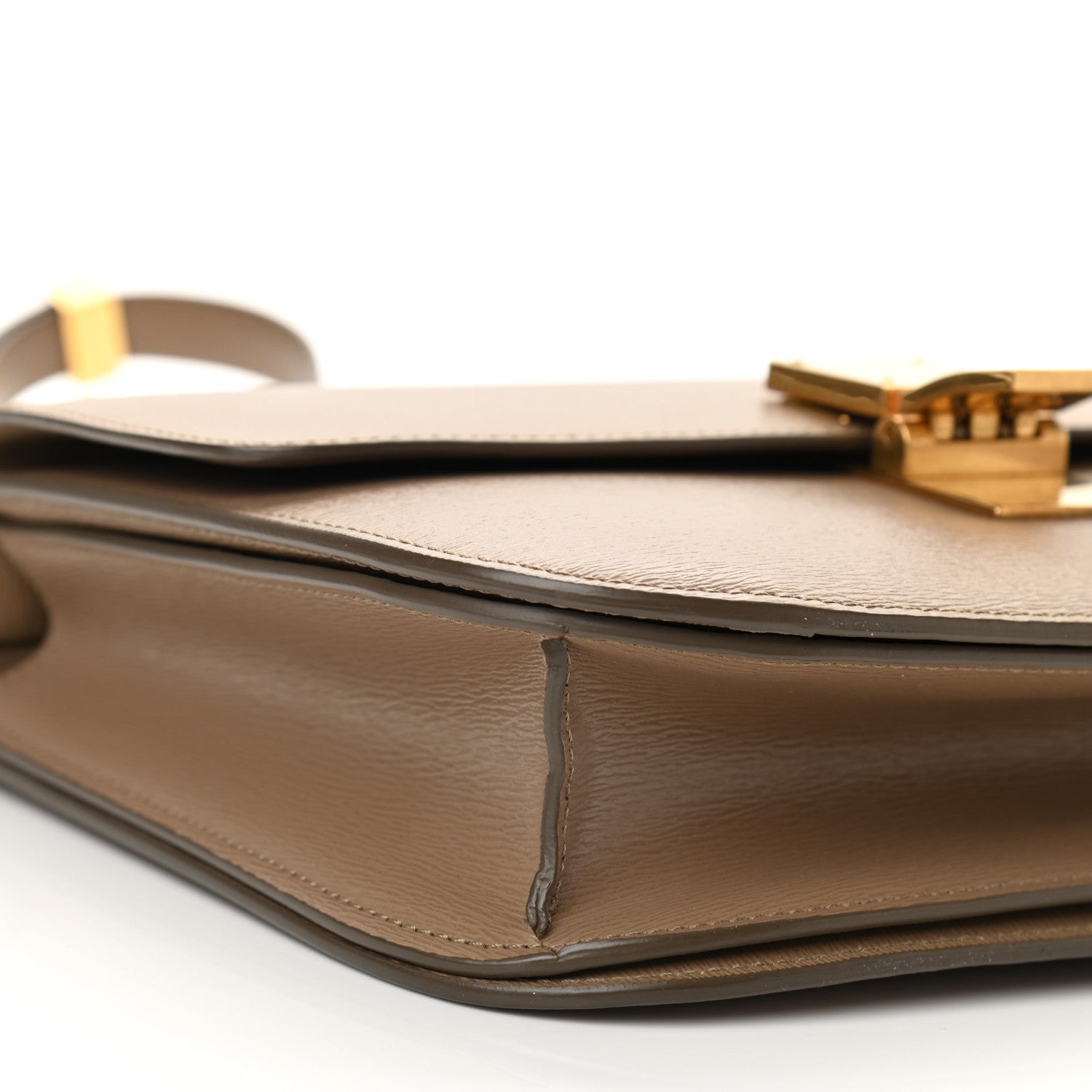 Celine Liege Calfskin Medium Classic Box Flap Bag Taupe 9 of 10