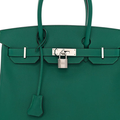 Hermes Epsom Birkin 30 Malachite 8 of 13