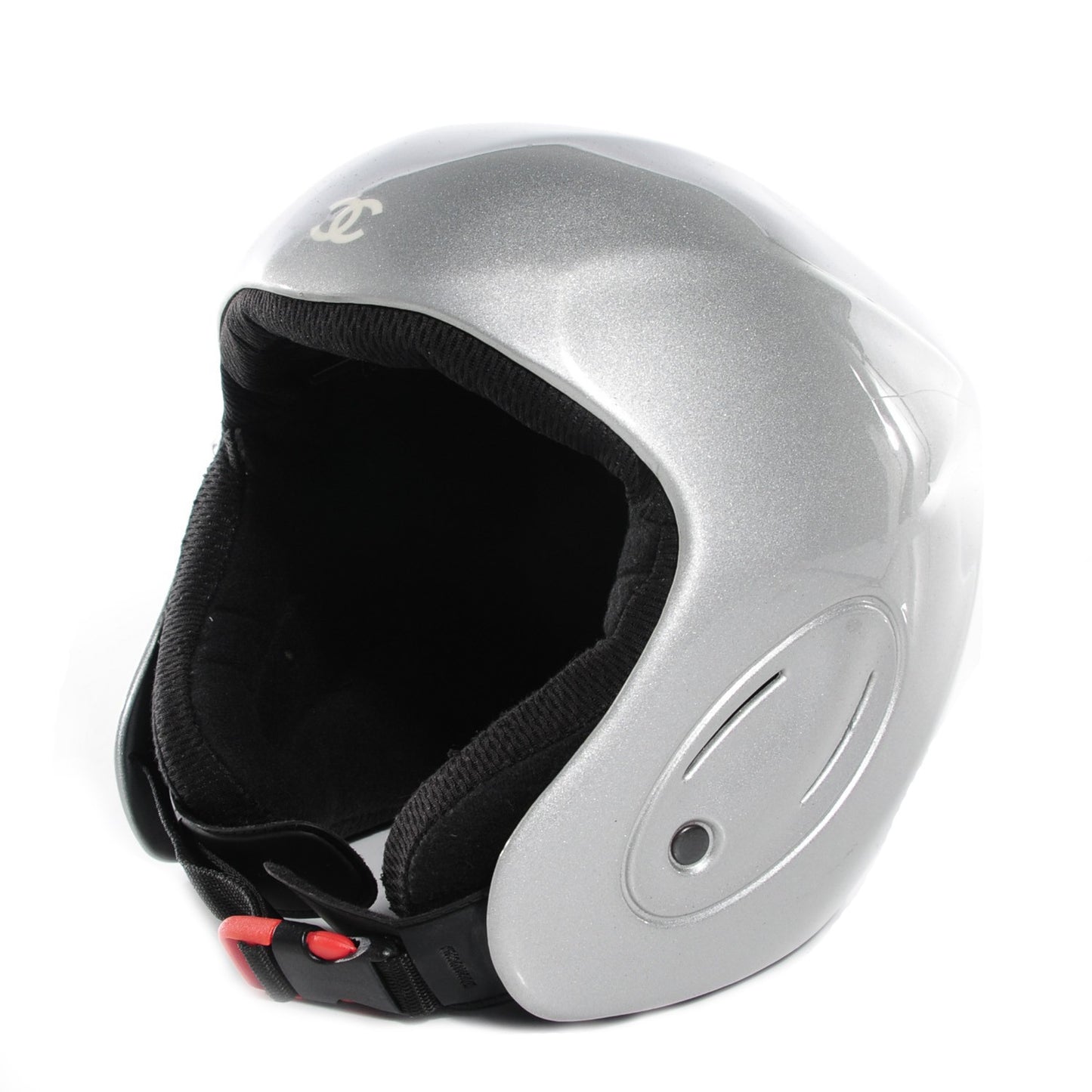 Metallic Ski Helmet Grey