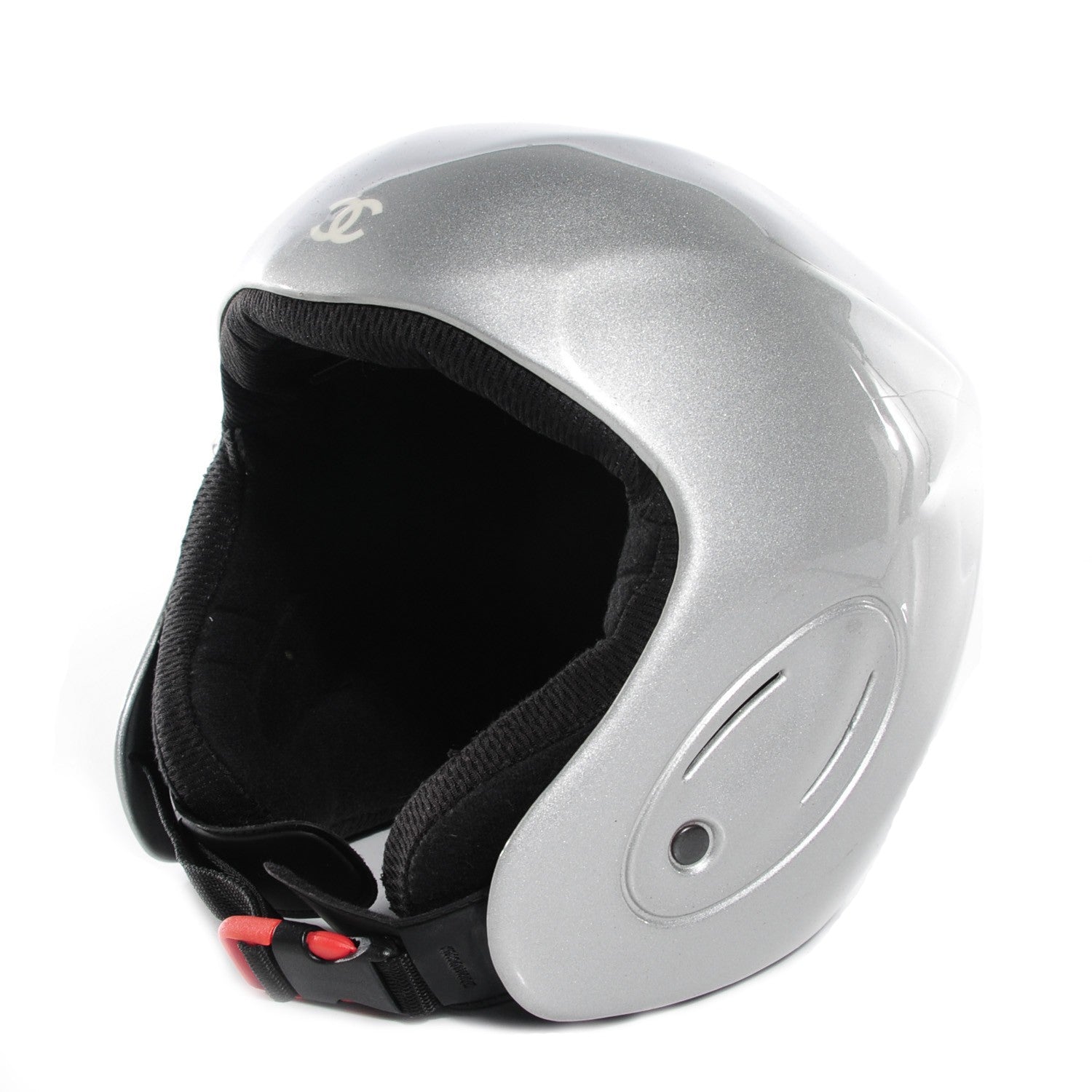 Chanel Metallic Ski Helmet Grey 1 of 9