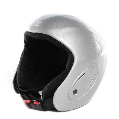 Chanel Metallic Ski Helmet Grey 1 of 9