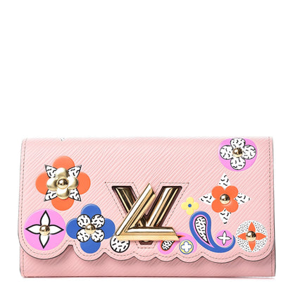 Louis Vuitton Epi Blooming Flowers Twist Wallet Rose Ballerine 1 of 8