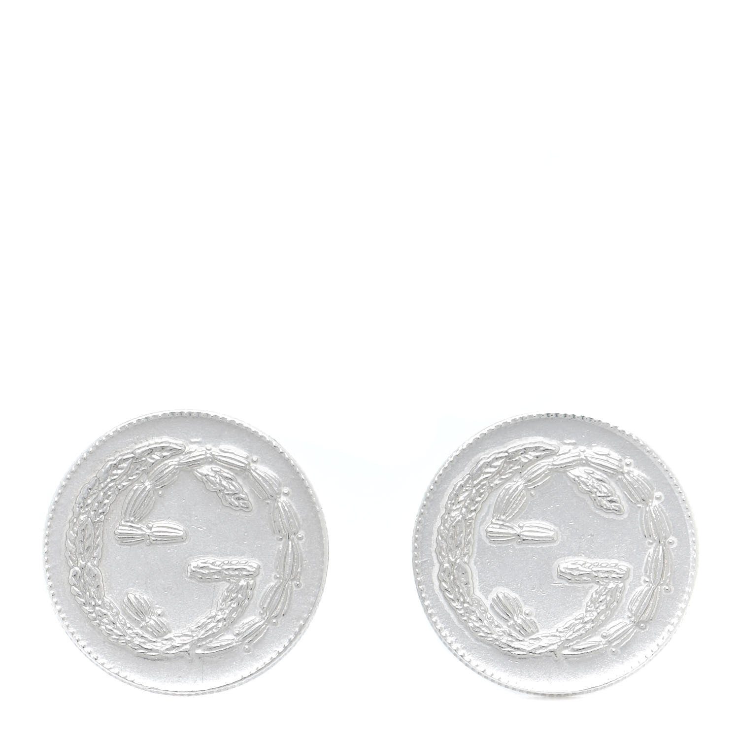 Gucci Sterling Silver Interlocking G Cufflinks 1 of 6