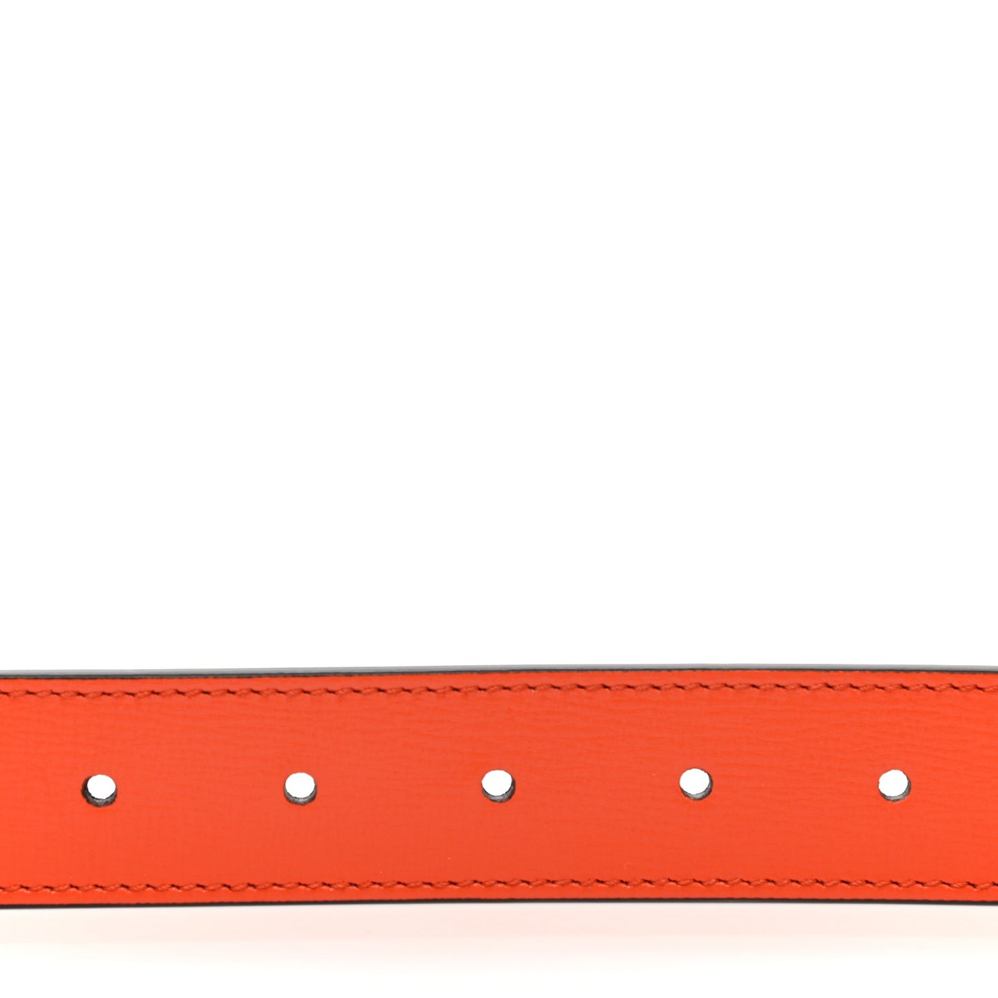 Azalea Calfskin Enamel Monochrome Double G 30mm Belt 85 34 Deep Orange