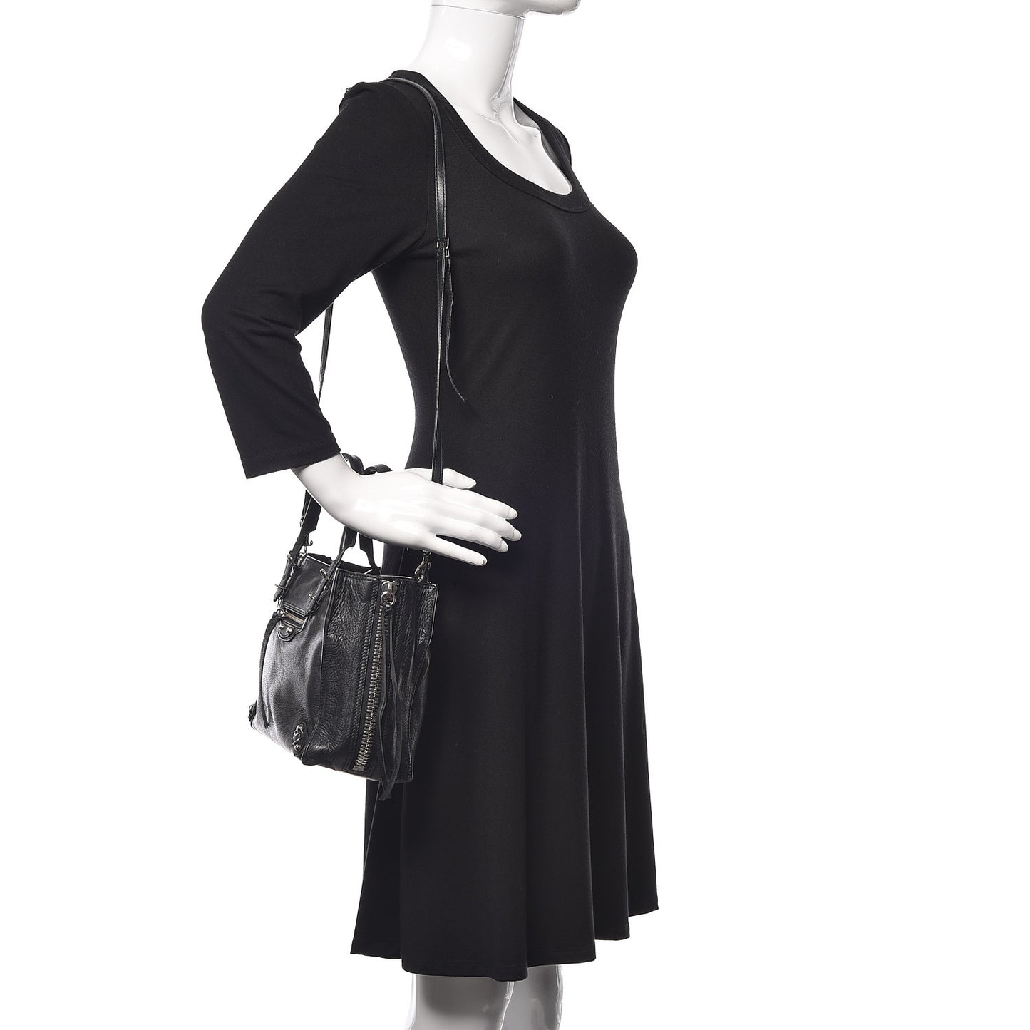 Veau Papier A6 Zip Around Tote Black