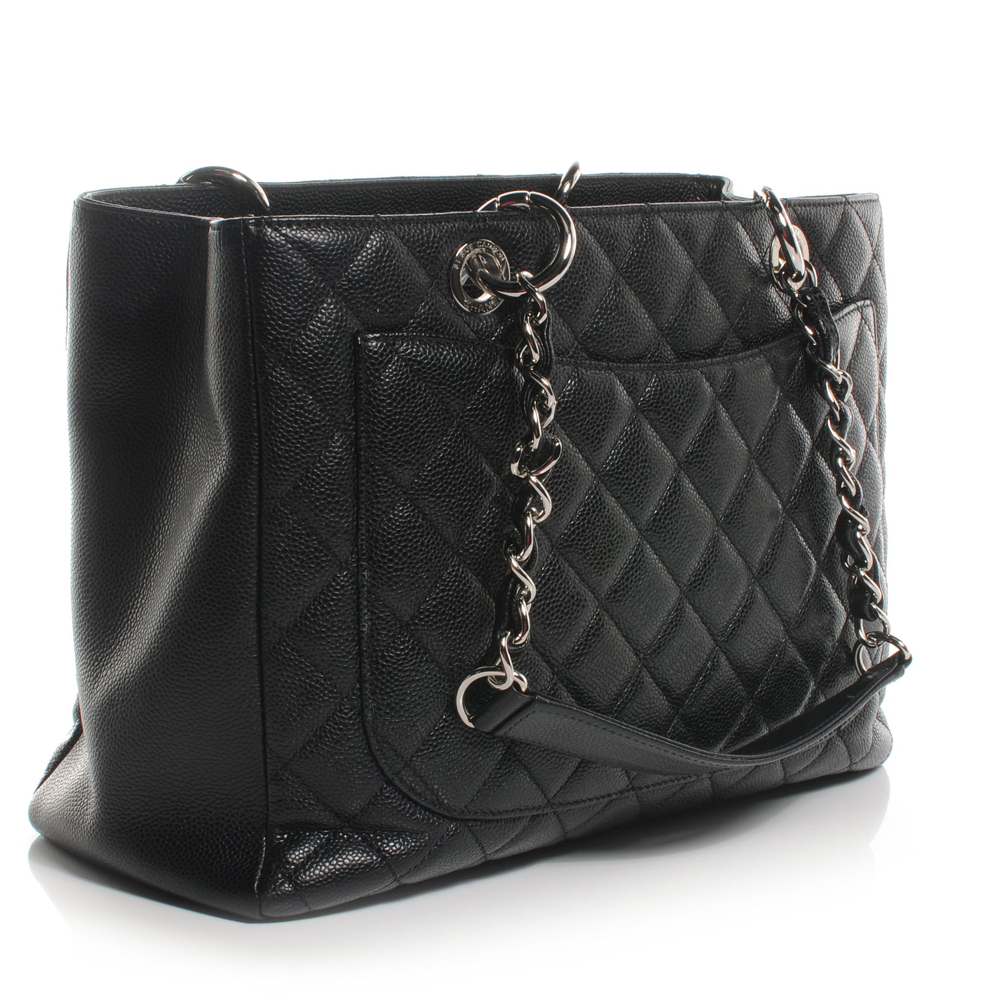 Chanel Caviar Grand Shopping Tote GST Black 3 of 7