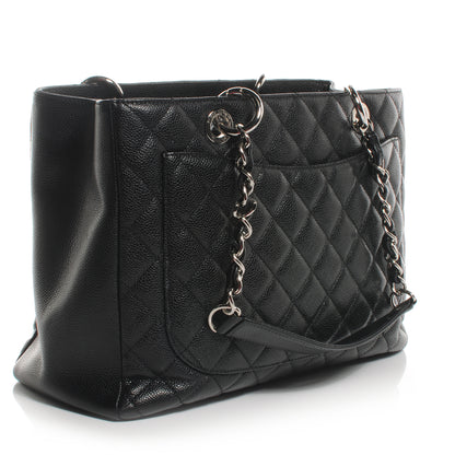 Chanel Caviar Grand Shopping Tote GST Black 3 of 7