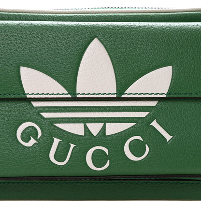 Gucci X ADIDAS Textured Dollar Calfskin Belt Bag Green 8 of 10
