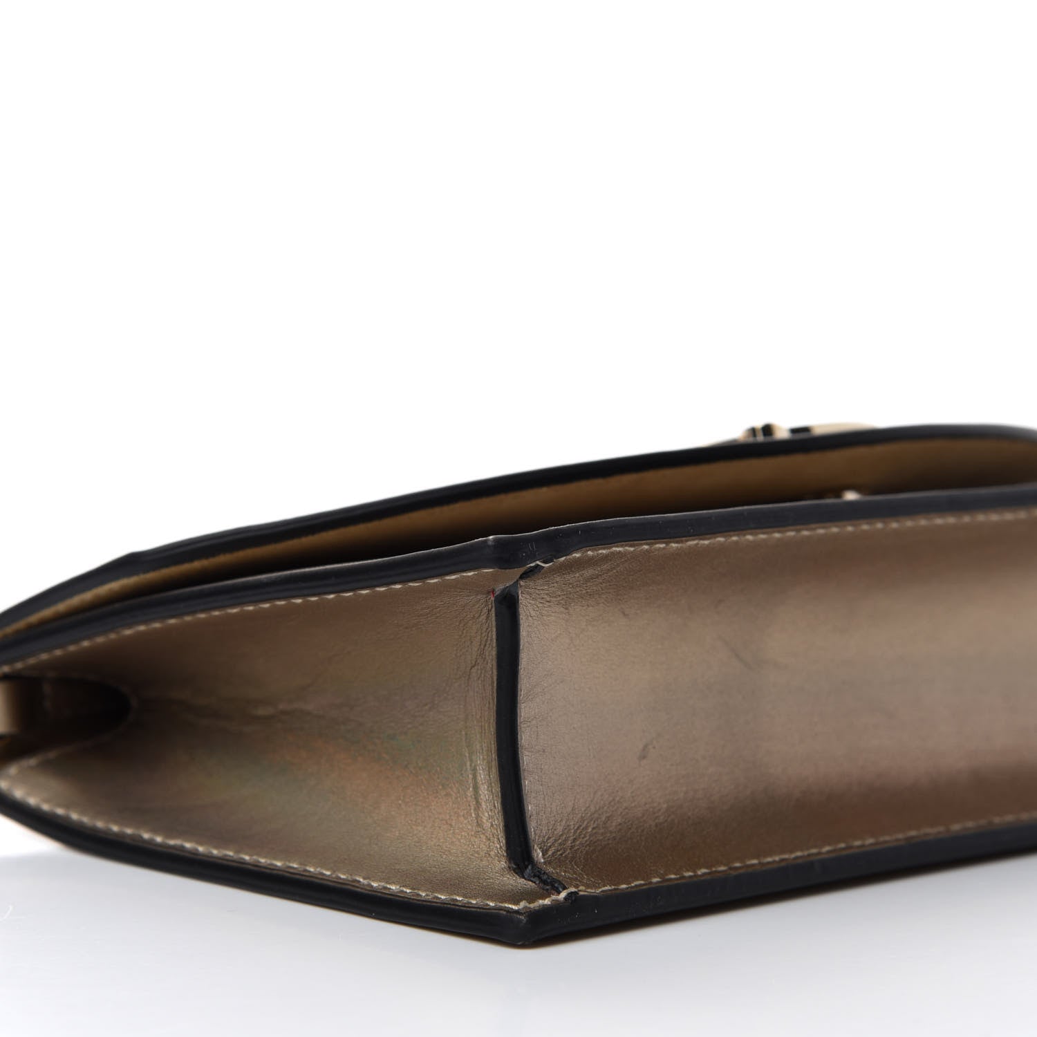 Christian Louboutin Iridescent Calfskin Loubi54 Crossbody Clutch Gold 6 of 11