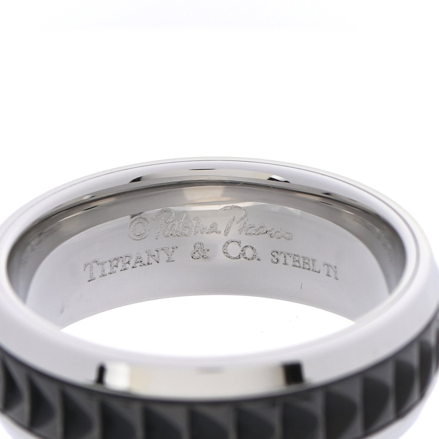Stainless Steel Titanium Paloma Picasso Caliper Band Ring 63 10.5