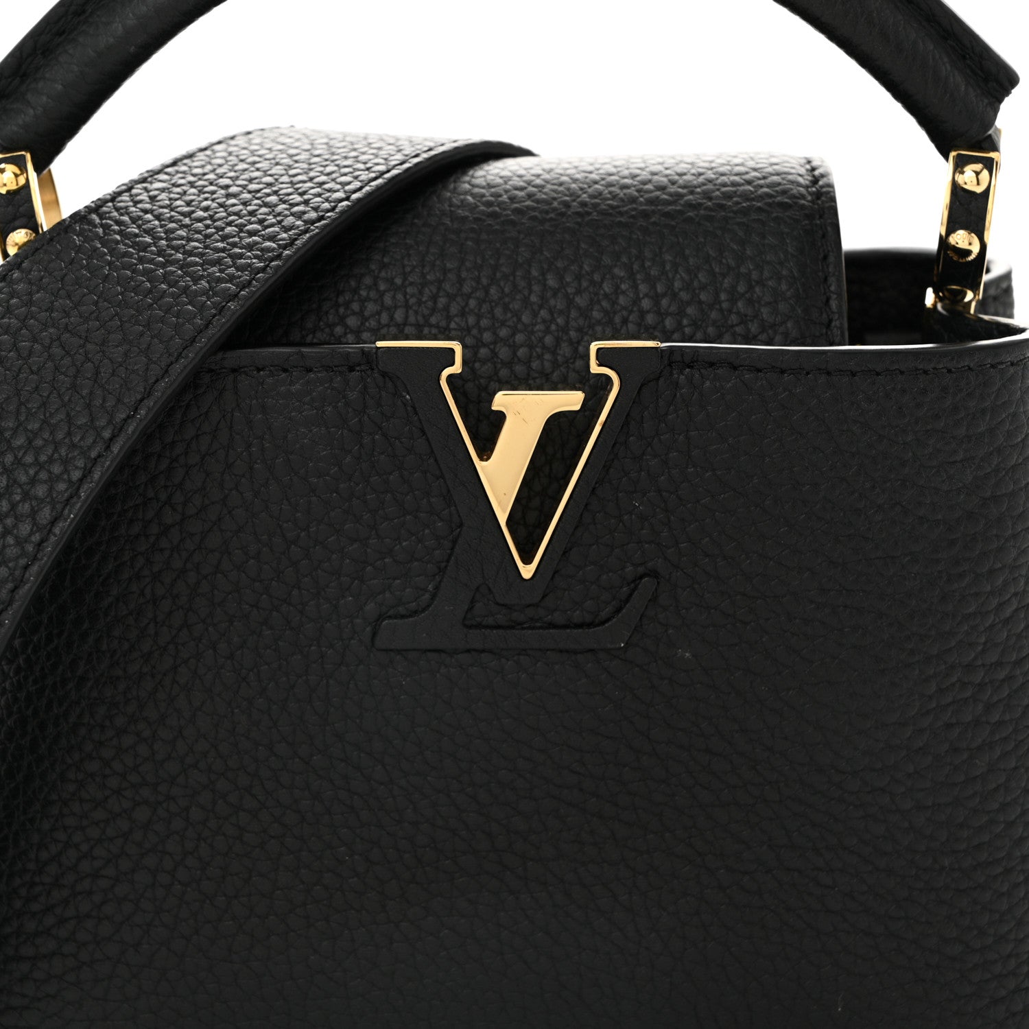 Louis Vuitton Taurillon Mini Capucines Black 7 of 9