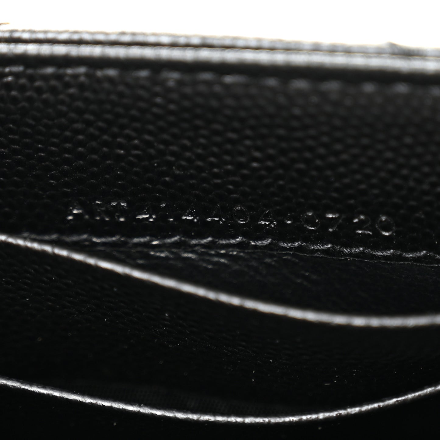 Grain De Poudre Matelasse Chevron Small Monogram Envelope Wallet Black