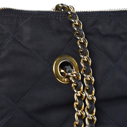 Prada Nylon Tessuto Quilted Shoulder Bag Navy 12 of 14