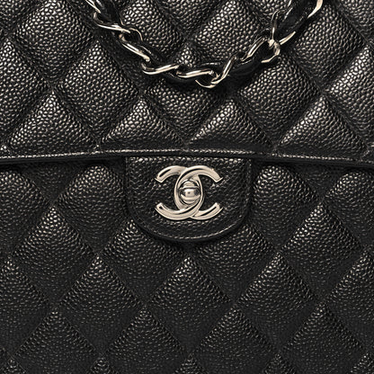 Chanel Caviar Jumbo Single Flap Black 8 of 10
