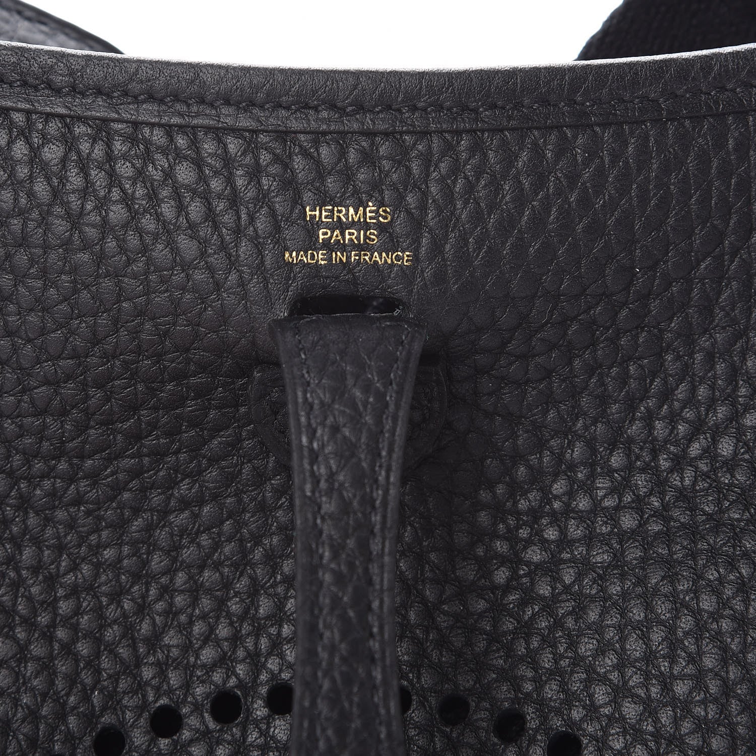 Hermes Taurillon Clemence Evelyne TPM Black 6 of 11