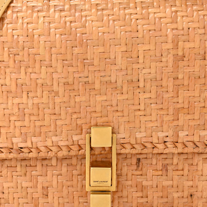 Saint Laurent Wicker Carre Satchel Beige 7 of 15