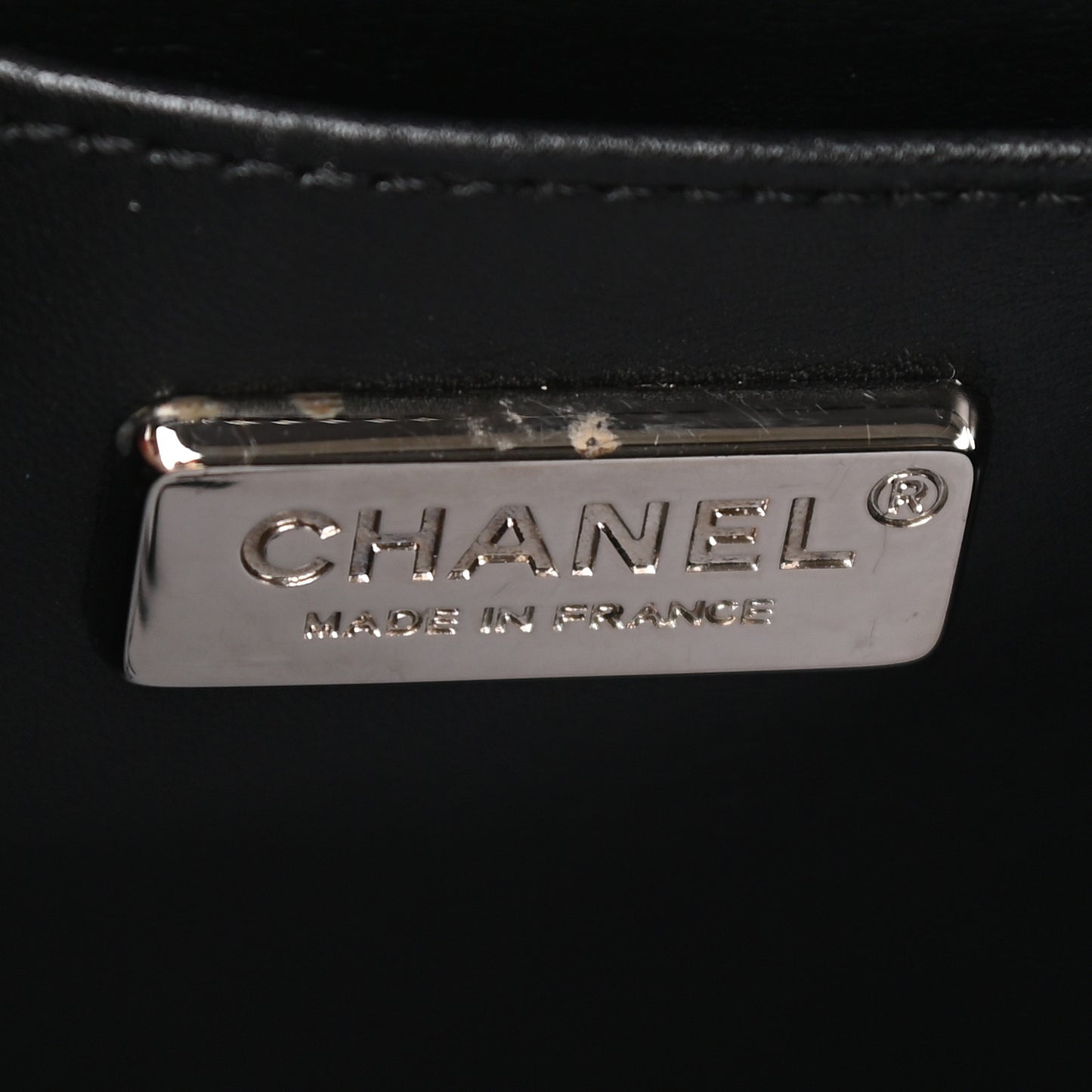 Calfskin Crocodile Embossed Cocodile Rectangular Mini Flap Black