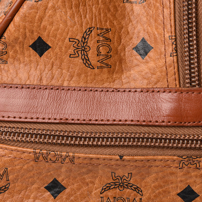MCM Visetos Traveler Bag Cognac 13 of 17