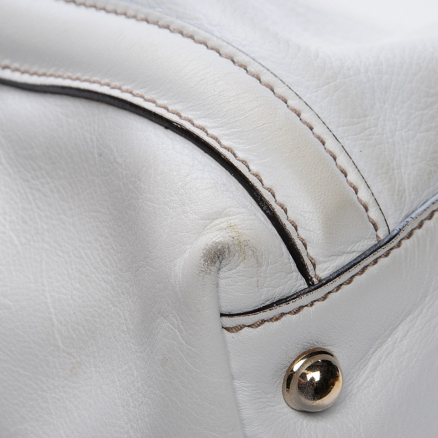 Gucci Calfskin Large Britt Shoulder Bag Off White 12 of 15