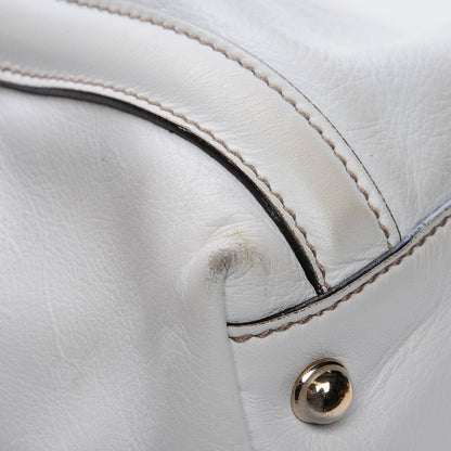Gucci Calfskin Large Britt Shoulder Bag Off White 12 of 15