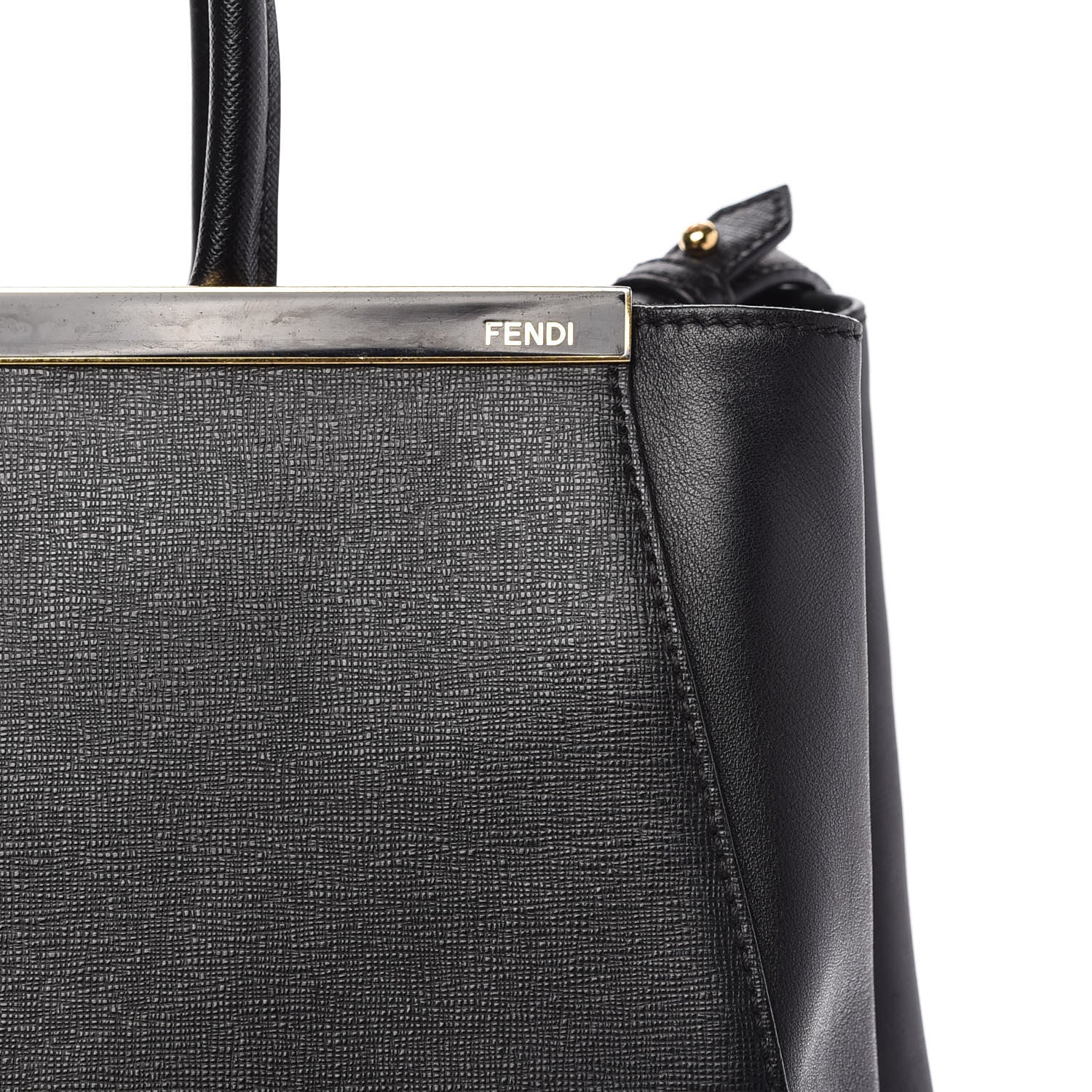 Fendi Vitello Elite Medium 2Jours Tote Black 11 of 11