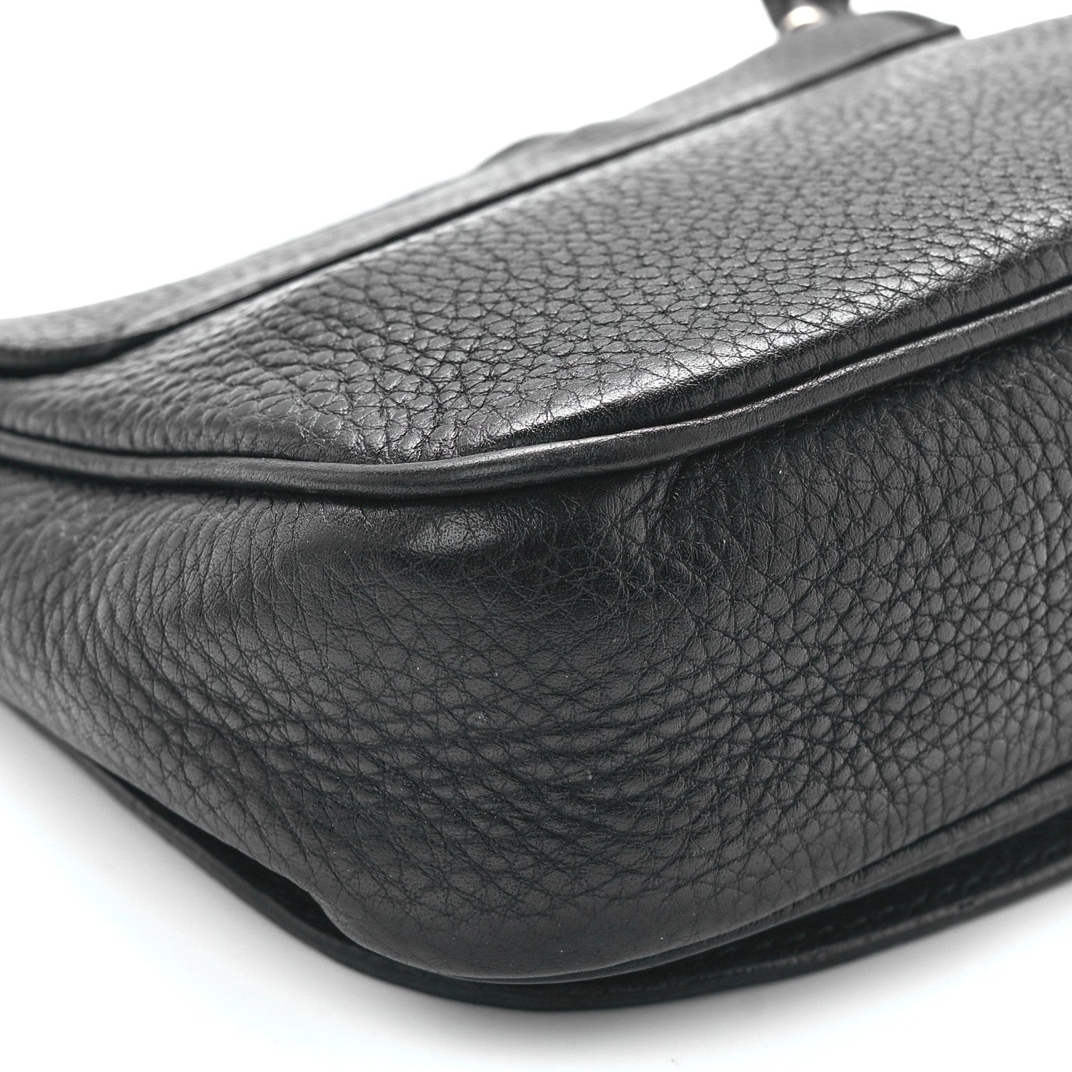 Gucci Pebbled Calfskin Small Soho Flap Crossbody Black 11 of 12