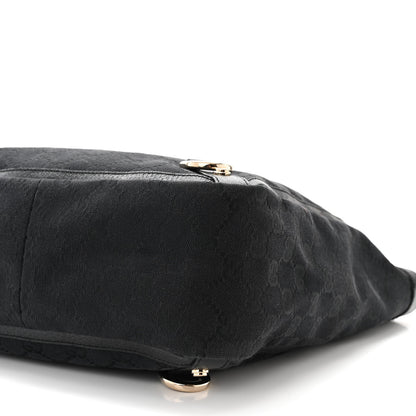 Gucci Monogram Small Abbey Tote Black 10 of 10