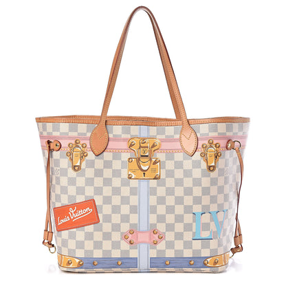 Louis Vuitton Damier Azur Summer Trunks Neo Neverfull MM 3 of 14