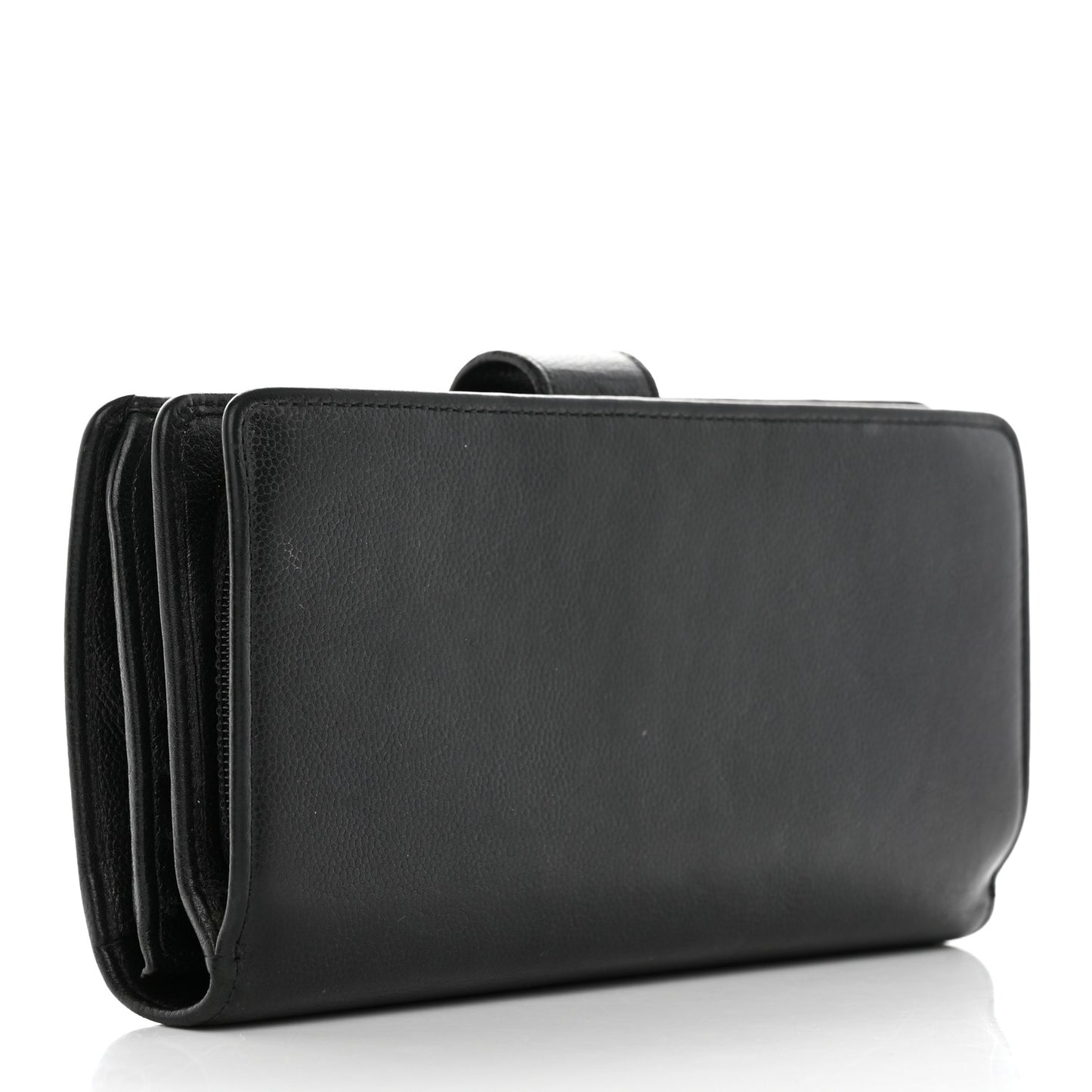 Caviar Sevruga French Long Wallet Black