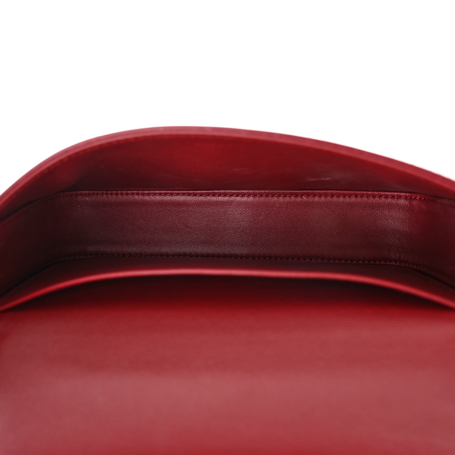 Celine Shiny Calfskin Triomphe Chain Shoulder Bag Red 5 of 11