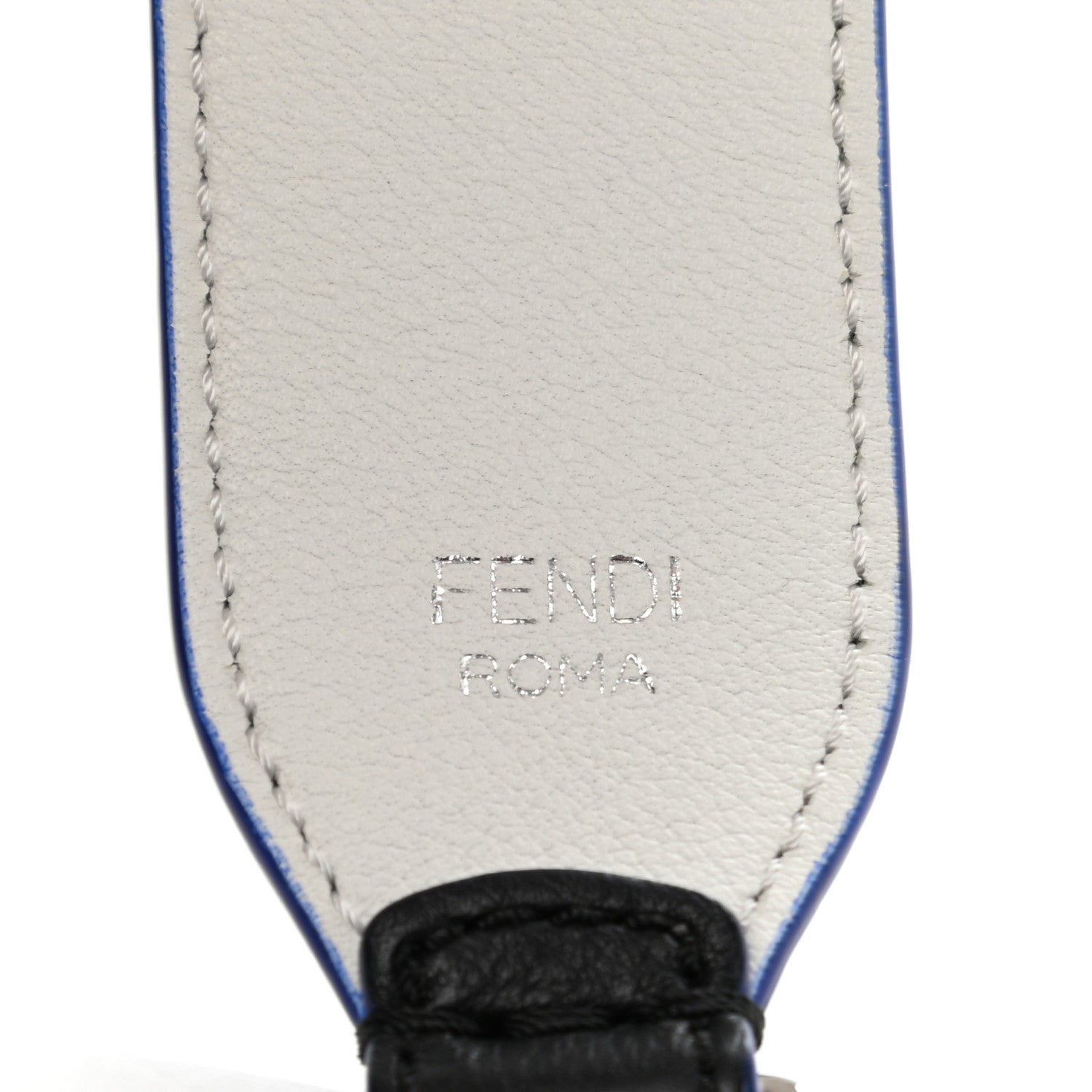 Fendi Vitello Dolce Mink Fur Karlito Inlay Strap You Black Multicolor 3 of 7