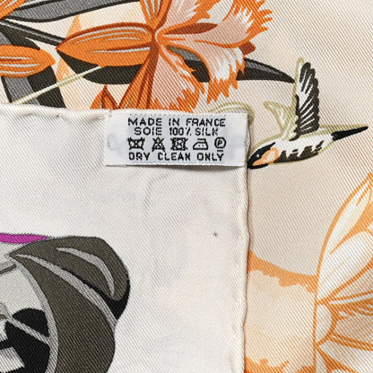 Hermes Silk Flamingo Party Scarf 90 3 of 6