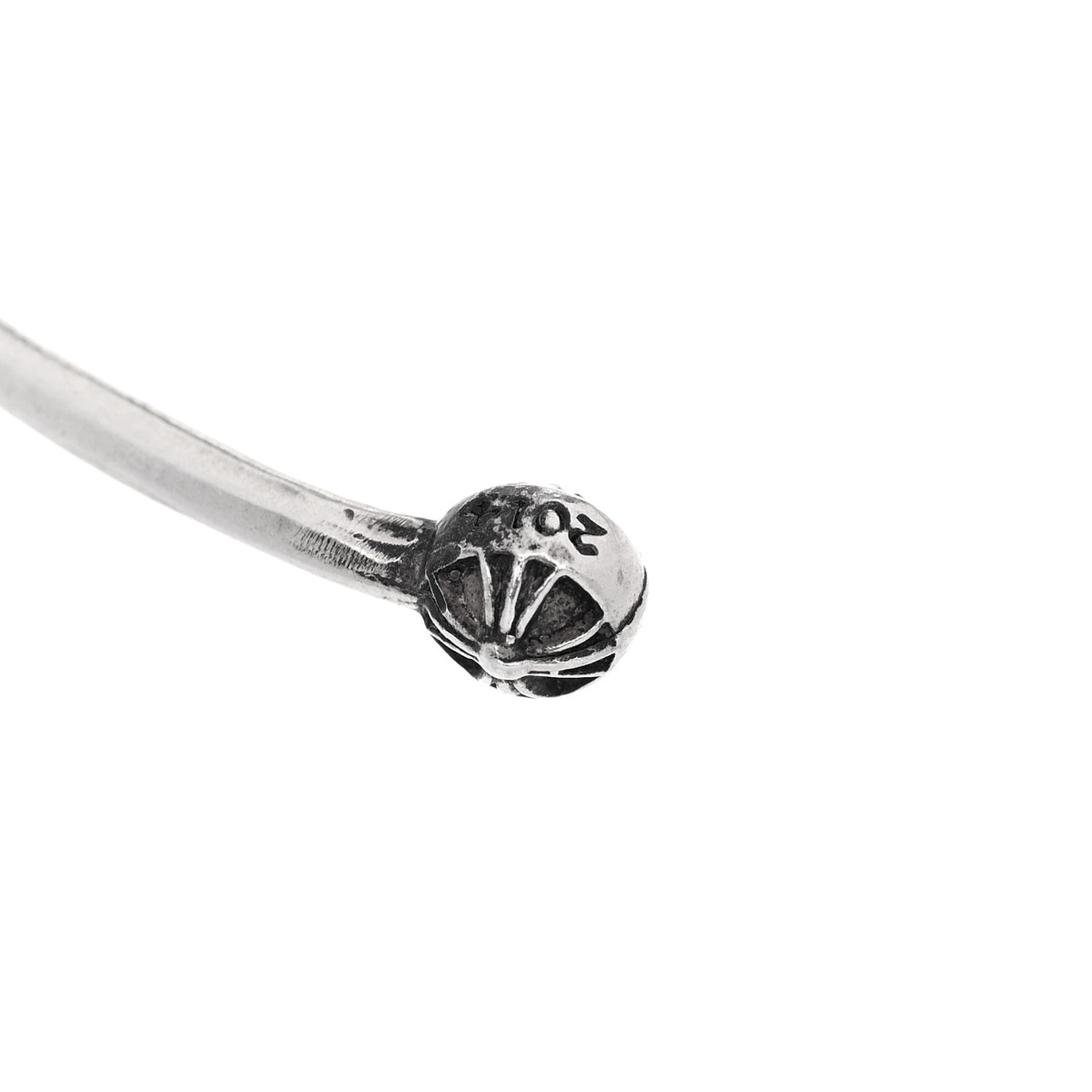 Sterling Silver Skinny Multi Cross Cuff Bracelet