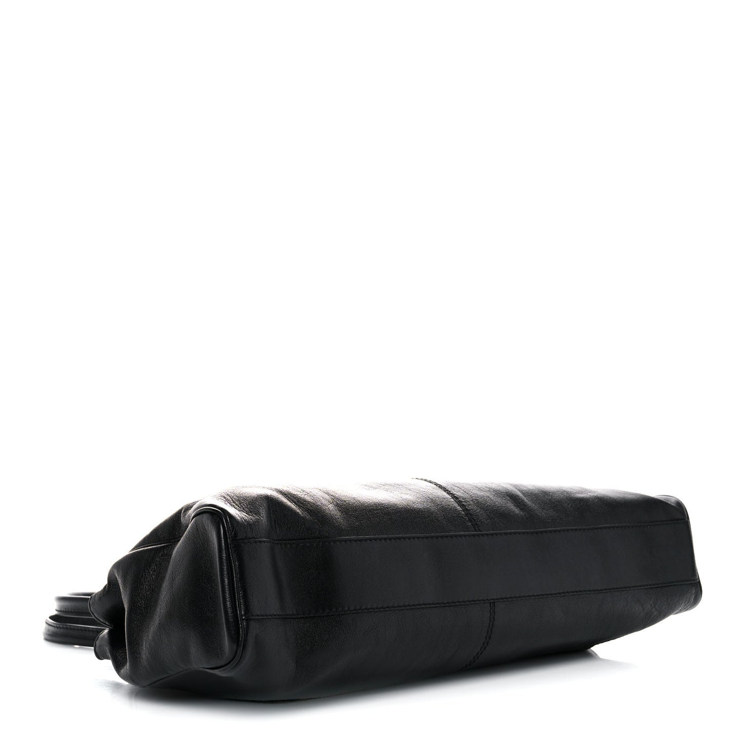 Calfskin Large Re(Belle) Top Handle Bag Black