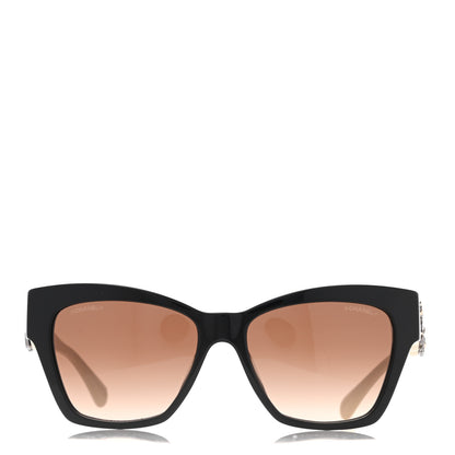 Chanel Acetate Square CC Sunglasses 5456 Ivory Black 2 of 8