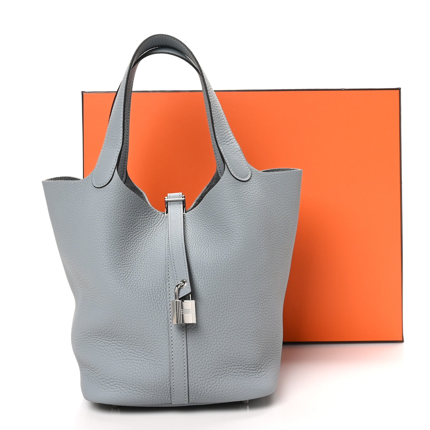 Hermes Taurillon Clemence Picotin Lock 22 MM Gris Pantin 12 of 12